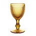 Bicos Amber Set With 4 Red Wine Goblets