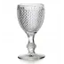 Bicos Clear Set With 4 White Wine Goblets