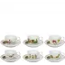 Christmas Magic Set 6 Coffee Cups & Saucers