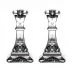 Lismore Candlestick 6" Pair