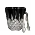 Lismore Black Ice Bucket 7.5" 77.8 oz (With Tongs)