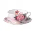 Cuckoo Teacup & Saucer Pink, Set of 2