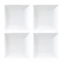 Gio Square Plate 4.5cm 5.7in, Set of 4