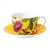 Wonderlust Yellow Tonquin Teacup & Saucer 150ml 5floz