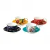 Wonderlust Teacup & Saucer 150ml 5floz, Set of 4