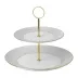 Gio Gold 2 Tier Cake Stand