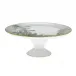 Zuber Le Bresil Mix/Gold Footed Cake Platter 31.5 Cm