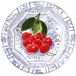 Oiseau Bleu Fruits Canape Plate Cherries 6 1/2" Dia