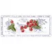 Oiseau Blue Fruits Oblong Serving Tray 14 3/16 x 6 1/8"