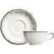 Filet Taupe Set Of 2 Breakfast Cups & Saucers 13 Oz - 7" Dia