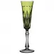 Renaissance Yellow/Green Champagne Flute