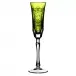 Imperial Yellow/Green Champagne Flute H