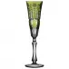 Athens Yellow/Green Champagne Flute