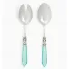 Aladdin Antique Aqua Salad Serving Set 9.75"L