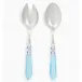 Aladdin Brilliant Light Blue Salad Serving Set 9.75"L