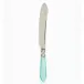 Aladdin Antique Aqua Cake Knife 10"L