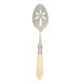 Aladdin Antique Ivory Slotted Serving Spoon 9.5"L