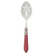 Aladdin Antique Red Slotted Serving Spoon 9.5"L