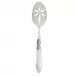 Aladdin Brilliant White Slotted Serving Spoon 9.5"L