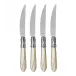 Aladdin Brilliant Ivory Steak Knives - Set of 4 9"L
