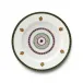 Agra Green Dinner Plate 10.25 in Rd