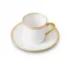 Double Filet Gold Coffee Cup & Saucer