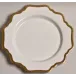 Antique White Gold Filet Salad Plate