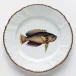 Antique Fish Blue/Brown/Red Salad Plate 7.5 in Rd