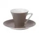 Seychelles Taupe Coffee Saucer