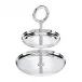 Vertigo 2-Tier Pastry Stand Silverplated
