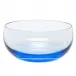 Culbuto Small Bowl Aquamarine Lead-Free Crystal, Plain 12 Cm