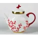 Cristobal Red Tea Pot Round 2.83464 in.