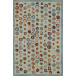 Cat's Paw Blue Hand Micro Hooked Wool Rug 4' x 6'