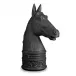 Horse Bookend Black 8 x 5.25 x 13" - 20 x 13 x 33cm