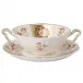 Derby Panel Red Cream Soup Saucer (6.75in/16.5cm)