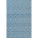 Diamond Denim/White Handwoven Indooor/Outdoor Rug 6' x 9'
