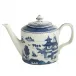 Blue Canton Teapot 40oz,6.5"h