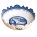 Blue Canton Scalloped Bowl 10.25"