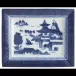 Blue Canton Rectangular Tray Large 6.1" x 7"