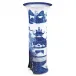 Blue Canton Trumpet Vase 11" h