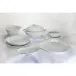 Nymphea White Round Deep Platter
