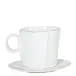 Lastra White Espresso Cup & Saucer 3"H, 4 oz
