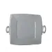 Lastra Gray Handled Square Platter 13"Sq