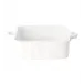 Lastra White Square Baker 11.5"L, 8.5"W, 3"H