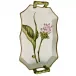 Studio Collection Pink Thistle Tray With Handles 9.75 in Long 6.25 in Wide