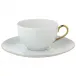Mineral Filet Or/Gold Tea Saucer Extra Diam 6.9 in