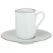 Monceau Empire Green Espresso Saucer Round 5 in.