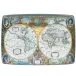 World Map Rectangular Tray Large 10.75" x 7.5"