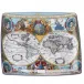 World Map Square Plate 8.25"