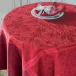 Cassandre Grenat Easy Care Green Sweet Stain-Resistant Cotton Tablecloth Rd 69"